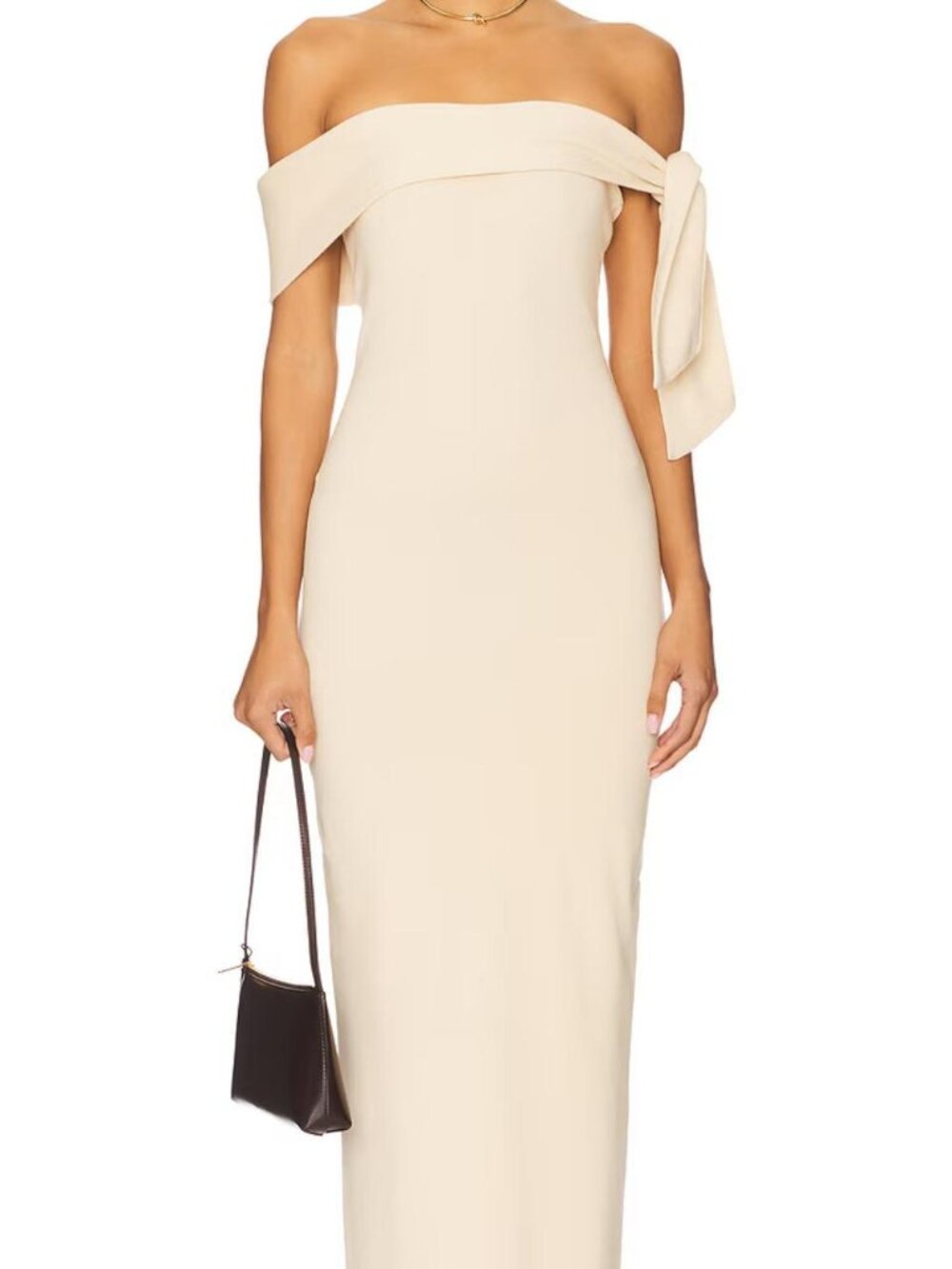 SNDYS Jaymes Maxi Dress in Vanilla